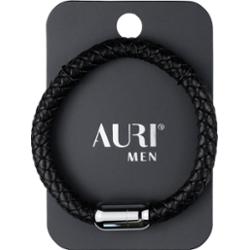 Auri Men bransoletka męska ze skóry Czarna