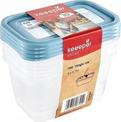 Keeeper Magic Ice zestaw 4 pojemników 0,75 l