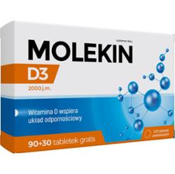 Molekin D3 2000 j.m. 120 tabletek