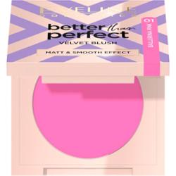 Eveline róż prasowany BETTER THAN PERFECT VELVET BLUSH  NR 01
