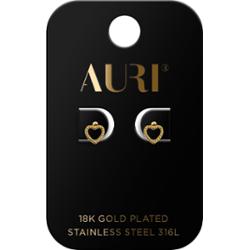 Auri Kolczyki Sztyfty Serca Plecionka