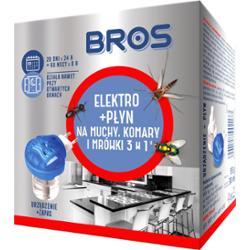 Bros elektro na muchy, komary i mrówki (+ płyn 30 ml)