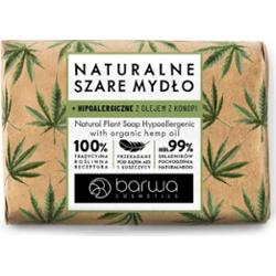 Barwa mydło szare naturalne konopie  90g