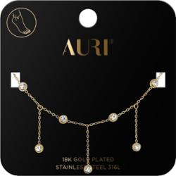 Auri Bransoletka Na Noge Cyrkonie Oprawa