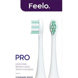 Feelo Pro White Standard końcówki do szczoteczki sonicznej 2 sztuki