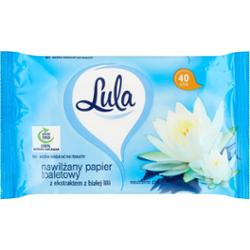 Lula Nawilżany papier toaletowy z ekstraktem białej lilii 40 sztuk