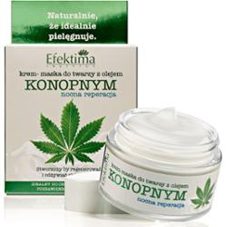 Efektima krem do twarzy z olejem konopnym nocna reperacja 50 ml