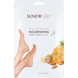 SunewMed+ maska do stóp z olejem ze słodkich migdałów i mleczkiem 1szt.