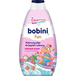 Bobini Fun Różowa Woda kolorowy płyn do kąpieli i zabawy 500 ml