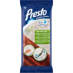 Presto Ściereczki nawilżane do podłóg 16 sztuk