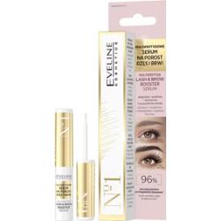Eveline Cosmetics No. 1 serum stymulujące wzrost rzęs i brwi z peptydami 4 ml