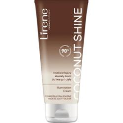 Lirene Coconut Shine Rozświetlający złocisty krem do twarzy i ciała 150 ml