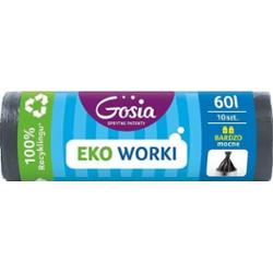 Gosia Worki LDPE Mocne Grafitowe 60L (10 szt.)