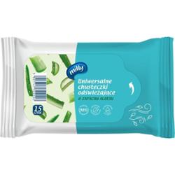 Milly Aloes uniwersalne chusteczki odświeżające 15 sztuk