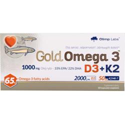 OLIMP Gold Omega 3 D3+K2 x 30 kapsułek