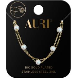 Auri Bransoletka Podwojna Z Perlami