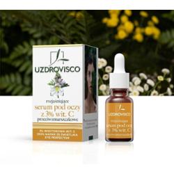 UZDROVISCO ŚWIETLIK Rozjaśniające serum pod oczy z 3% wit.C przeciwzmarszczkowe  15ML