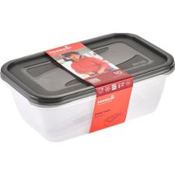 Keeeper Fredo Crystal Grey Fresh zestaw pojemników na żywność 2 sztuki