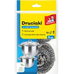 JAN NIEZBĘDNY druciaki ze stali nierdzewnej 2 sztuki