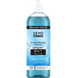 SEYO Men+Care Sport 2w1 Body Hair żel pod prysznic 750 ml