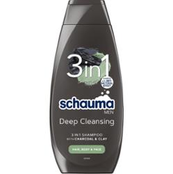 SCHAUMA MEN 3W1 Hair - Body - Face  Szampon i żel do kąpieli, 400 ml
