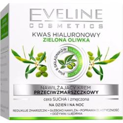 Eveline Hyaluronic Acid Green Olive Anti-Wrinkle Moisturising Cream odżywczy krem z formułą przeciwzmarszczkową 50 ml
