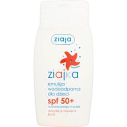 Ziajka emulsja wodoodporna dla dzieci SPF 50+ ochrona bardzo wysoka UVA + UVB 125ml
