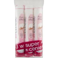 Cleanic Pure Effect Płatki kosmetyczne okrągłe 3 x 120 sztuk