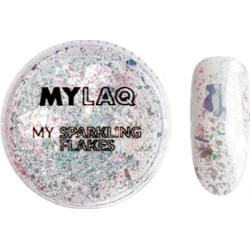 Mylaq My Sparkling Flakes pyłek do paznokci 1g