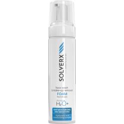 SOLVERX DeepH2O+ FACE WASH & MAKE-UP REMOVAL FOAM, 200ml