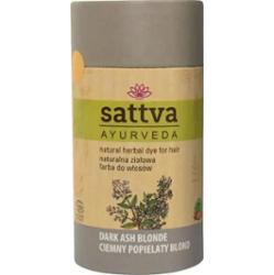 Sattva Henna Naturalna ziołowa farba do włosów Ciemny Popielaty Blond 150 g