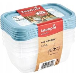 Keeeper Magic Ice zestaw 5 pojemników 0,5 l