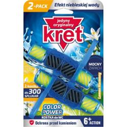 KRET Color Power Lemon Harmony kostka do WC 2 x 40 g