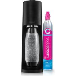 SodaStream saturator Terra Czarny + butelka 1L + cylinder z gazem CO2