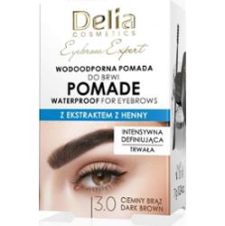 Delia Eyebrow Expert 3.0 Ciemny Brąz wodoodporna pomada do brwi 7 g