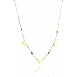 Ecarla Naszyjnik ze stali szlachetnej pozłacanej NST2033