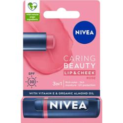 NIVEA Caring Beauty 3w1 rose 4,8 g