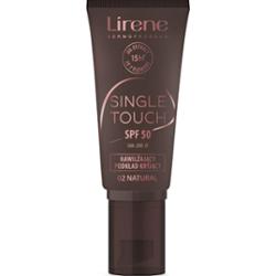 Lirene Single Touch nawilżający podkład kryjący SPF50 02 Natural 30 ml