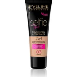 Selfie Time 2w1 Kryjąco - nawilżający podkład & korektor nr 03 Vanilla