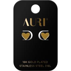 Auri Kolczyki Sztyfty Serca 3D