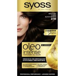 Syoss Oleo Intense trwała farba do włosów z olejem odcień 2-10 Black brown 1 szt.