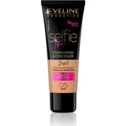 Eveline Cosmetics Selfie Time podkład i korektor 2 w 1 odcień 05 Beige 30 ml