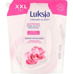 LUKSJA płyn do kąpieli róża/proteiny mleka 1500 ml