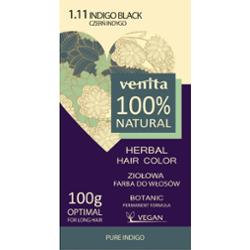 Venita Herbal Hair Color ziołowa farba do włosów 1.11 Czerń Indygo