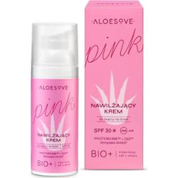 ALOESOVE PINK Krem nawilżający do twarzy na dzień SPF30