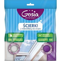 Gosia ścierki z mikrofibry do mycia okien 2szt.