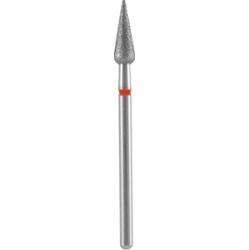 Staleks Frez diamentowy gruszka ostra czerwona średnica 4 mm / 12 mm 1 szt