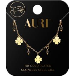 Auri Bransoletka Koniczyny/Czarne Korale