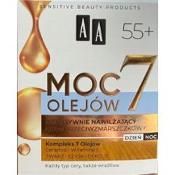 AA Moc 7 olejków krem do twarzy 55+ 50ml