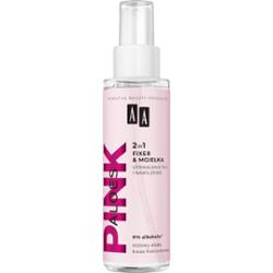 AA - PINK ALOES - Make-Up Spray - Utrwalająco-nawilżający spray do makijażu 2w1 - 100 ml